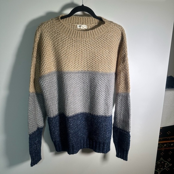 Chic Soul Sweaters - Chic Soul Colorblock Sweater 1X